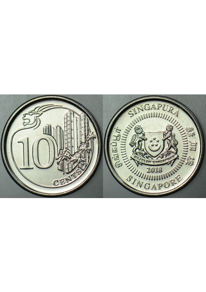 Singapur 10 Cent 2018 Çilaltı+