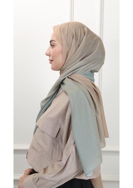 Locella Pamuk Vual Şal Karamel Yeşil modelleri