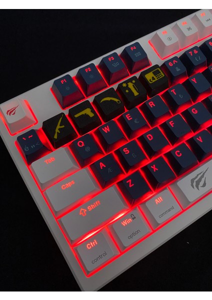 Cs Temalı Siyah-Beyaz 5’li Oyuncu Keycap Seti – Cherry Mx Uyumlu (1-5) Tuş – Fps Stil Tasarım indirimleri