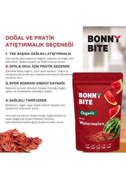 ORGANİK KURUTULMUŞ KAVUN & KURUTULMUŞ KARPUZ 10'LU PAKETİ indirimleri