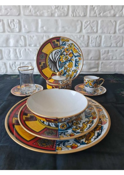 44 Parça 6 Kişilik Çeyiz Seti Canga Serisi