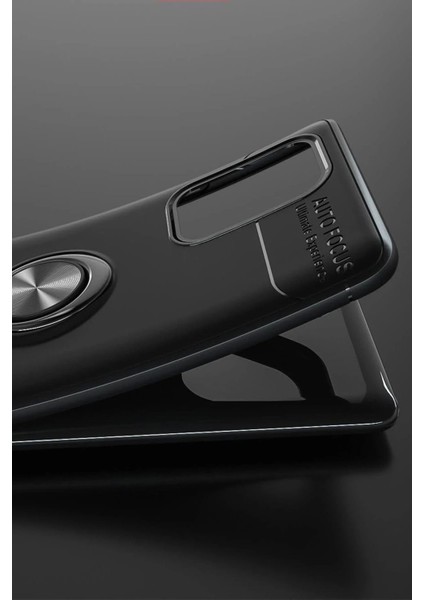 Samsung Galaxy A91 / S10 Lite Kılıf Range Yüzüklü Silikon - Mavi fırsatları