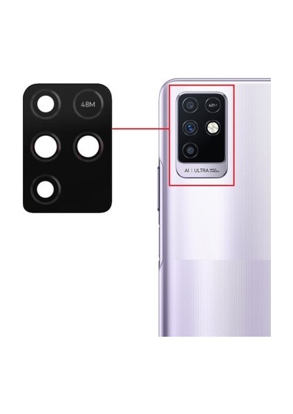 Infinix Note 10 Kamera Camı Sade