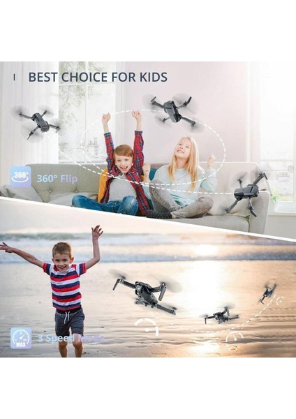 Pioneer 1812 720P 2.4ghz 360 Derece Kameralı Hd Katlanabilir Rc Quadcopter Drone + Yedek Pil Çanta fiyatları