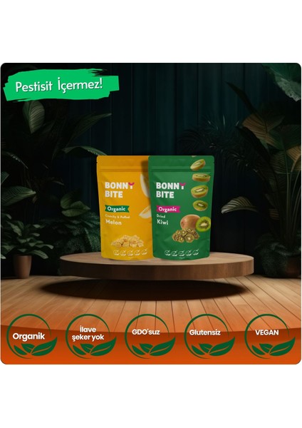 ORGANİK ÇITIR KAVUN & KURUTULMUŞ KİVİ İKİLİ PAKETİ
