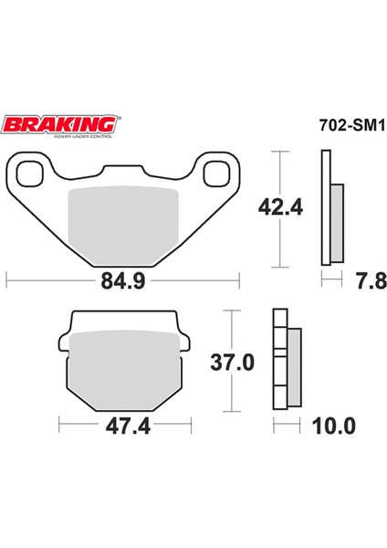 2010-2021 Peugeot Kisbee 50 Ön Fren Balatası Braking 702SM1 fiyatları