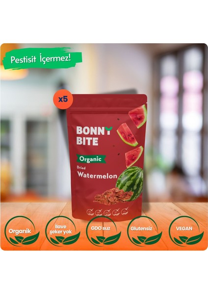 KURUTULMUŞ ORGANİK KARPUZ ATIŞTIRMALIĞI 5'li PAKET (40gr*5)