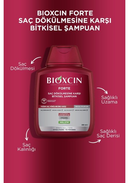 Forte Şampuan 4lü Fırsat Paketi 4 Adet 300 ml Yoğun Şampuan