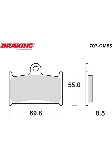 Triumph Rocket 3 Touring Ön Fren Balatası Braking 707CM55 Sinterli Ba fiyatları