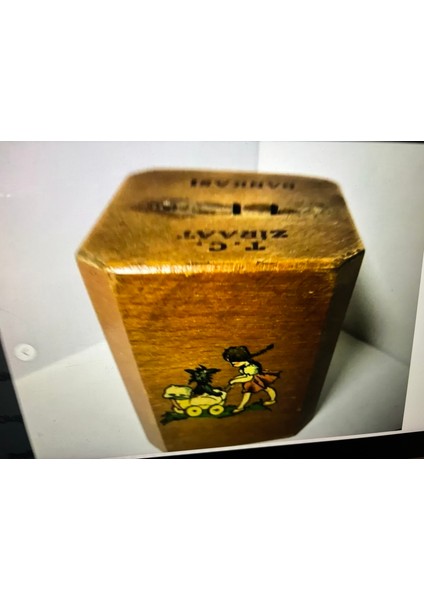 Ziraat Bankası Nadir Ahşap Kumbara - Koleksiyon modelleri