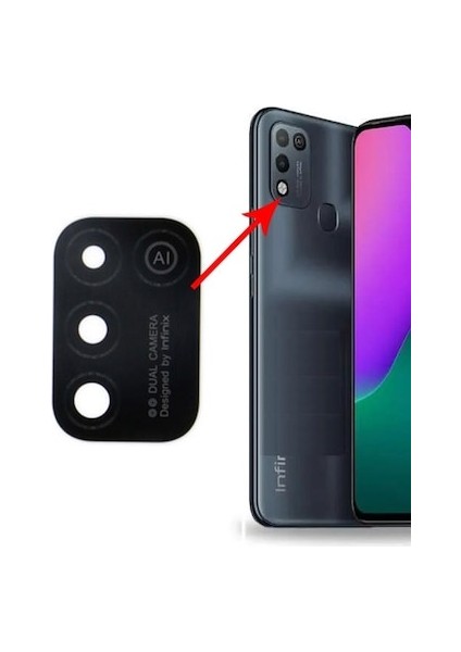 Infinix Hot 10 Play Kamera Camı