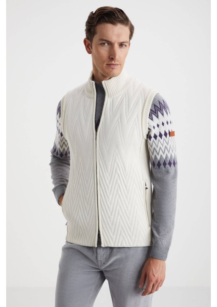 Ekru Activewear Merino Yün Ekru Yelek fırsatları