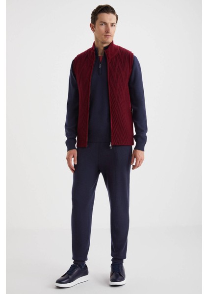 Ekru Activewear Merino Yün Bordo Yelek fiyatları