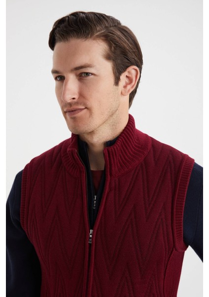 Ekru Activewear Merino Yün Bordo Yelek fırsatları