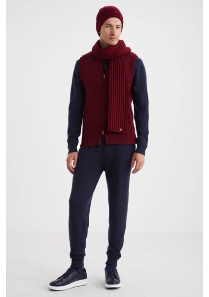 Ekru Activewear Merino Yün Bordo Yelek indirimleri