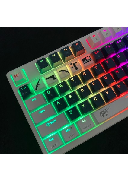 Cs Temalı Siyah-Beyaz 5’li Oyuncu Keycap Seti – Cherry Mx Uyumlu (1-5) Tuş – Fps Stil Tasarım fırsatları