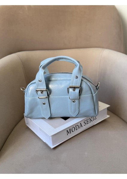 Mavi Kadın El ve Omuz Çantası, Çift Kemer Aksesuarlı, Şık ve Kullanışlı Tasarım fiyatları
