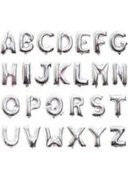 Gümüş Renkli Folyo Balon 1 Metre, Çok Renkli, Rüya Gibi Süsleme Malzemesi modelleri