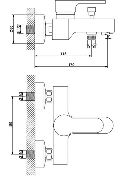 Piramit Banyo Bataryası Duş Musluğu Çeşmesi Full Pirinç Aç Kapa fiyatları
