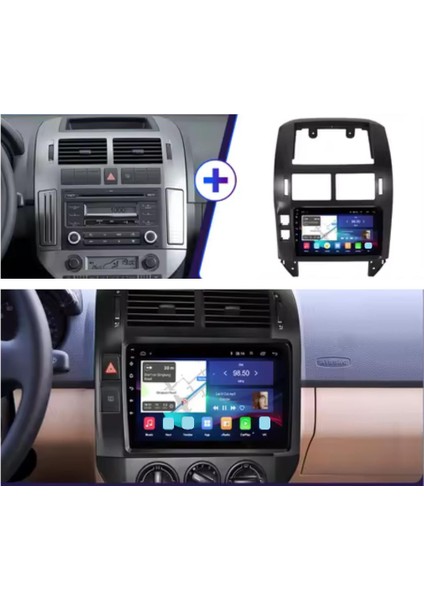 Volkswagen Polo 2k Görüntü Kalitesi Android 15 Multimedya Sistemi 8+256 Myway (2005-2009)