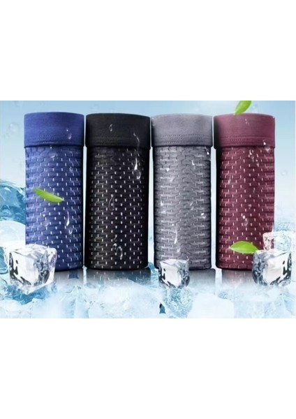 Dikişsiz Buz Ipek Ter Uzaklaştıran Spor Sürdürülebilir Özel Erkek Iç Giyim 4 Parça 1001 Boxer modelleri