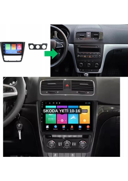 Skoda Yeti 2k Görüntü Kalitesi Android 15 Multimedya Sistemi 8+256 Myway (2010-2016)