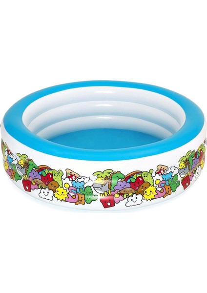 Renkli Şişme Jumbo Desenli Havuz 51122, Eğlence Dolu Yaz Keyfi! fırsatları