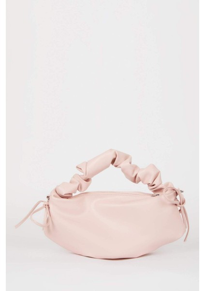 Şık Kadın Suni Deri Omuz Çantası, Pembe, Modern ve Hafif Tasarım fırsatları