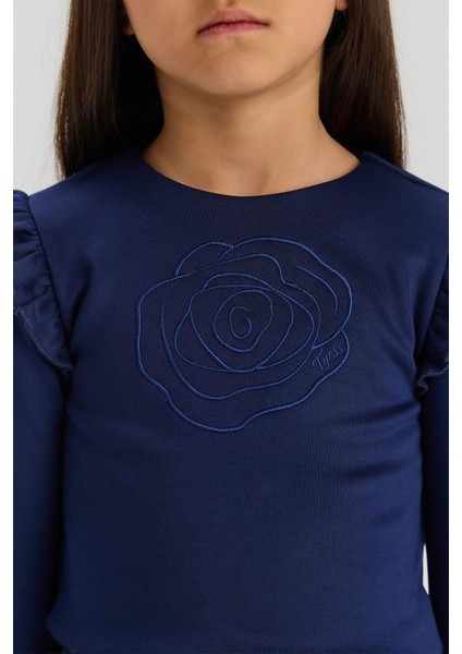 Bg Store Kız Çocuk Lacivert Tshirt modelleri