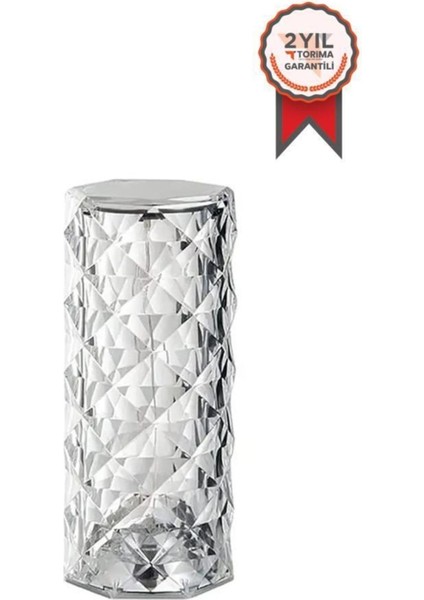 Şık Kristal Elmas LED Masa Lambası, Dokunmatik, USB Şarj, Restoran ve Ev Kullanımı fiyatları