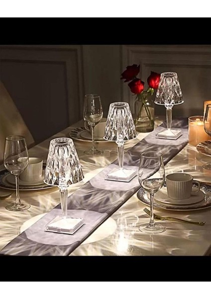 Kablosuz LED Abajur, Dekoratif Aydınlatma, Şık ve Pratik Tasarım