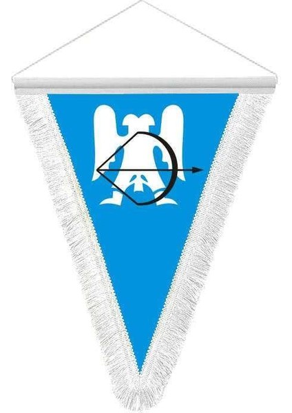 Büyük Selçuklu Imparatorluğu Devleti - 17 Eski Türk Devletleri Bayrağı - Üçgen Flama Bayrak