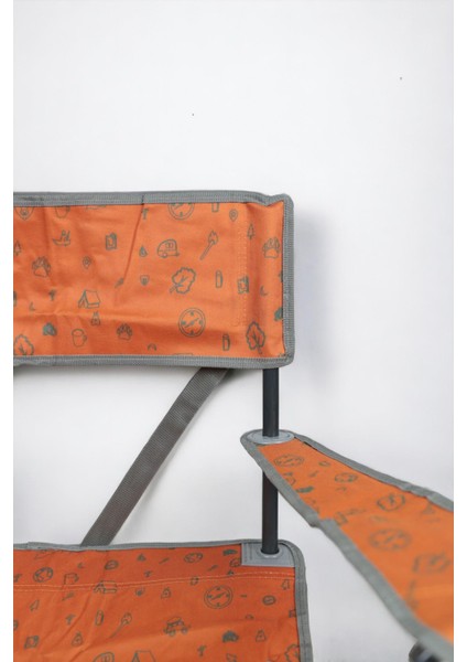 Termal Cepli Katlanır Plaj Piknik Kamp Sandalyesi Rejisör Koltuğu Turuncu modelleri