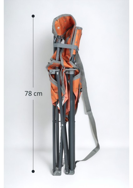 Termal Cepli Katlanır Plaj Piknik Kamp Sandalyesi Rejisör Koltuğu Turuncu fırsatları