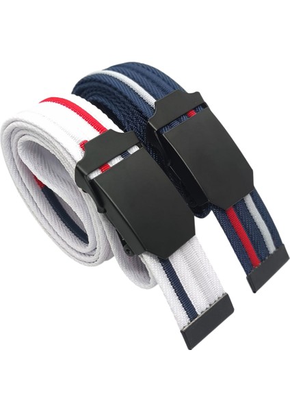 2 Adet Kemer Mavi ve Beyaz Erkek Palaska Tarzı