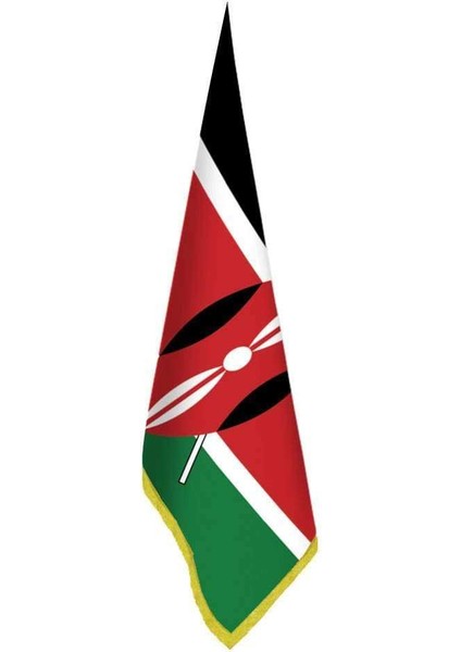 Kenya Bayrağı - Ofis-Makam-Toplantı Odaları - Saçaklı Makam Bayrağı
