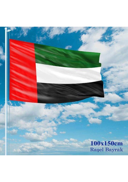 Birleşik Arap Emirlikleri Bayrağı Raşel Kumaş 100 x 150 cm