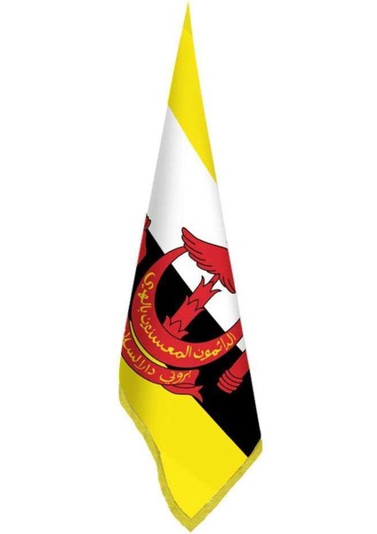 Brunei Bayrağı -Ofis-Makam-Toplantı Odaları - Saçaklı Makam Bayrağı