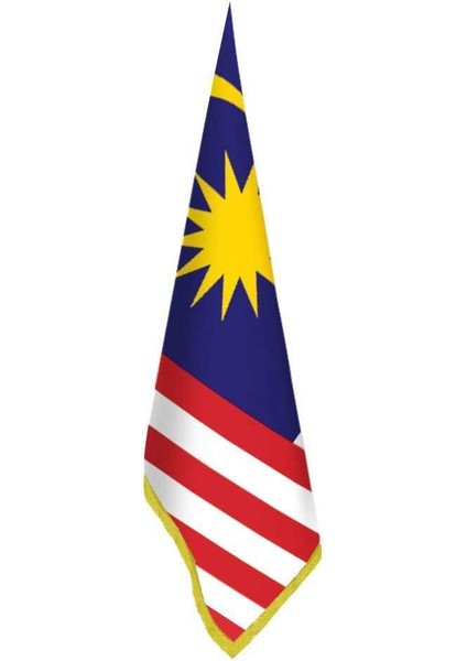 Malezya Bayrağı - Ofis-Makam-Toplantı Odaları - Saçaklı Makam Bayrağı