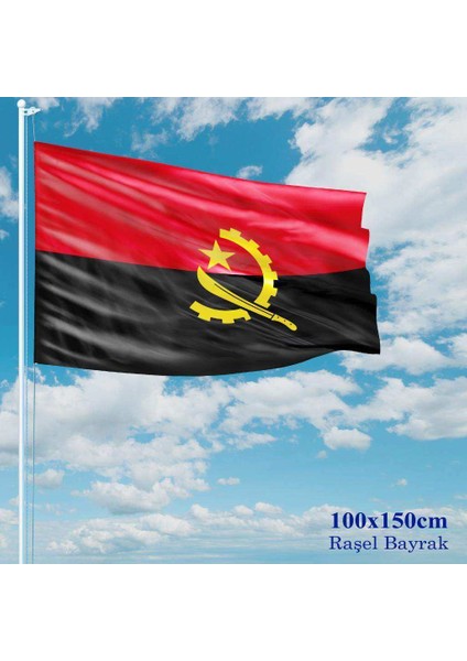 Angola Bayrağı Raşel Kumaş 100 x 150 cm