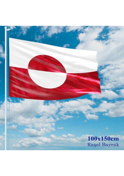 Gronland Bayrağı Raşel Kumaş 100 x 150 cm