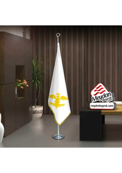 Avrupa Hun Imp. Bayrağı-17 Eski Türk Devleti-Ofis -Toplantı Odaları -Direkli -Saçaklı Makam Bayrağı