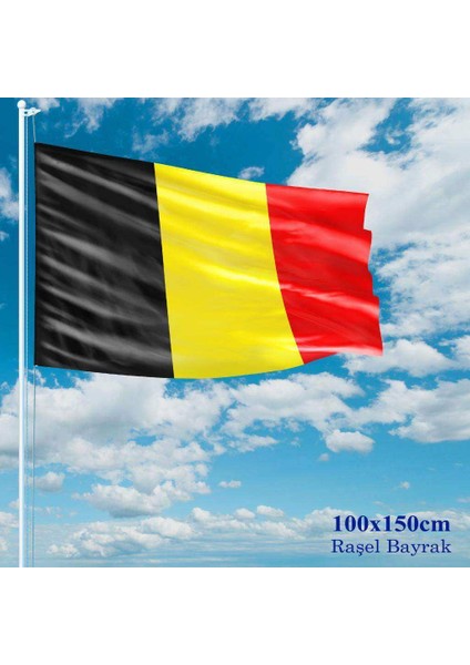 Belçika Bayrağı Raşel Kumaş 100 x 150 cm
