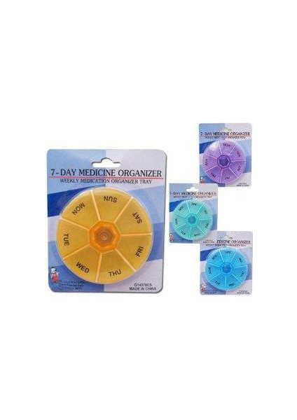 Haftalık İlaç Saklama Kutusu - Oval Kutu
