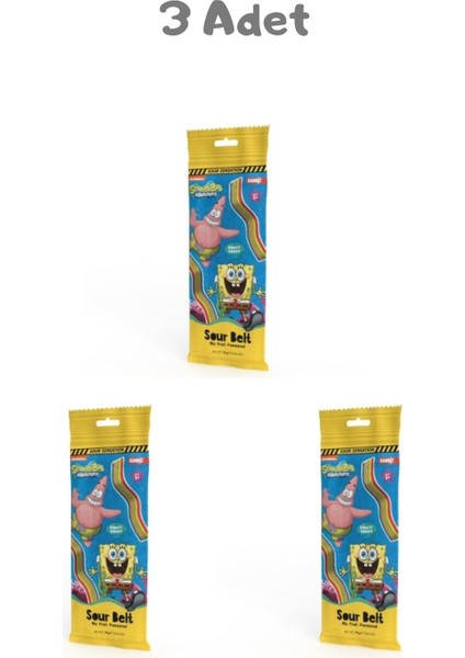 Sparkles Sour Belts Spongebob 75G 3 Aet