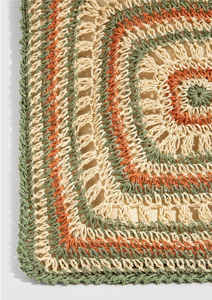 Şık Bej Hasır Çanta, Hafif ve Rahat Tasarım, Günlük Kullanım Için Ideal indirimleri