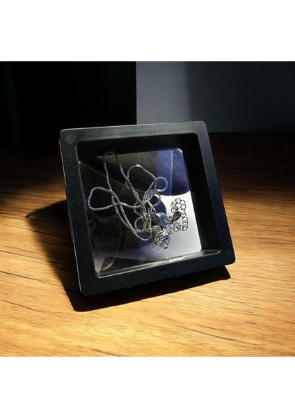 Şeffaf ve Siyah Vakumlu Takı Saklama Kutusu, Şık ve Kullanışlı Tasarım