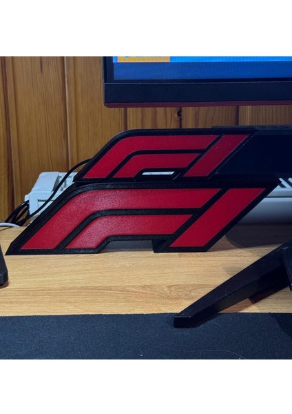 F1 Logo LED Masaüstü Aydınlatma, 5V Usb, Çalıştır, Siyah, 18 cm fırsatları