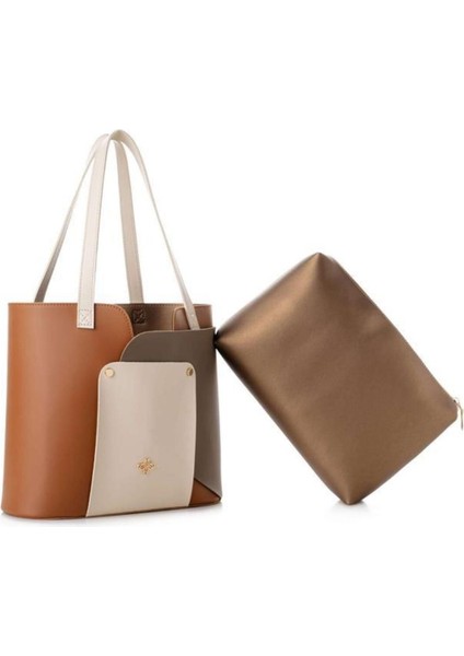 Kadın El ve Omuz Çantası, Şık ve Hafif, Kahverengi, Dayanıklı ve Kullanışlı fırsatları