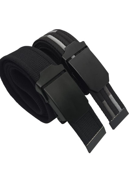 2 Adet Kemer Siyah Erkek Palaska Tarzı